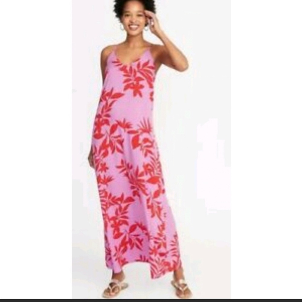Old Navy tropical print maxi dress